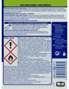 SPECIALIST® MOTO Limpia Cadenas WD-40 400 ml | Compra en Ferretería CAHERSA 2