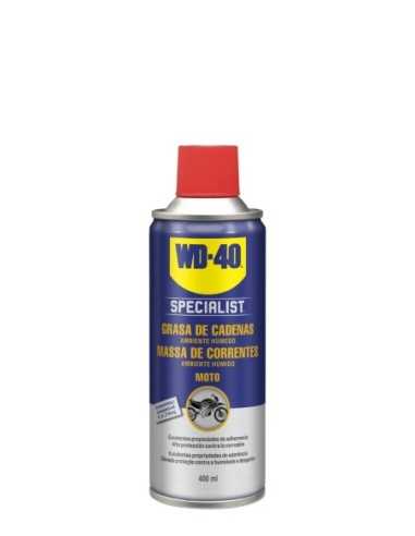 SPECIALIST® MOTO Grasa de Cadenas Ambiente Húmedo WD-40 400ml | Compra en Ferretería CAHERSA