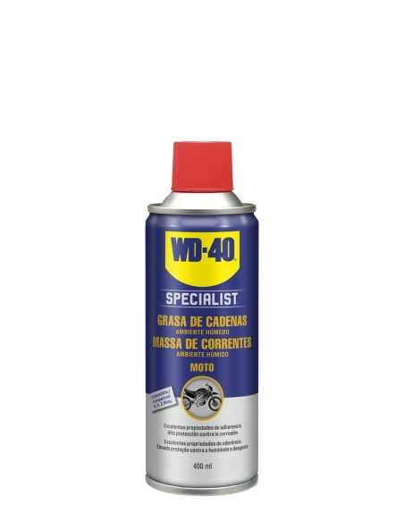 SPECIALIST® MOTO Grasa de Cadenas Ambiente Húmedo WD-40 400ml | Compra en Ferretería CAHERSA