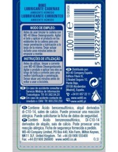 Lubricante de cadenas para ambiente húmedo WD-40 SPECIALIST® Bike 100 ml | Compra en Ferretería CAHERSA 2
