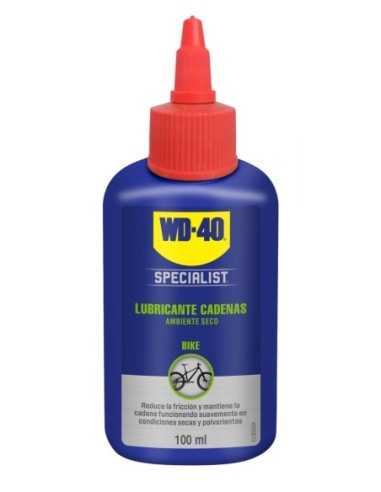 Lubricante de cadenas para ambientes secos WD-40 SPECIALIST® Bike 100 ml | Compra en Ferretería CAHERSA
