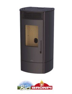 Estufa De Pellet BRONPI Trebol Negra Sistema | Hogar Cahersa