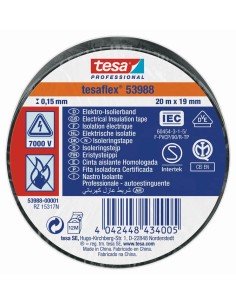 Cinta Aislante TESA Negra 20MtX19mm