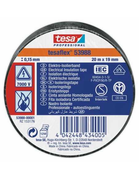 Cinta Aislante TESA Negra 20MtX19mm