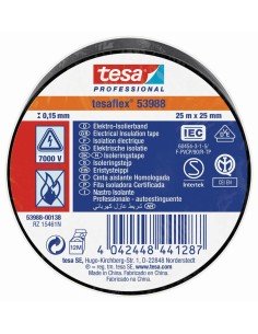Cinta Aislante TESA Negra 25MtX25mm