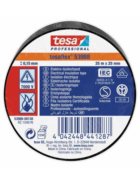 Cinta Aislante TESA Negra 25MtX25mm