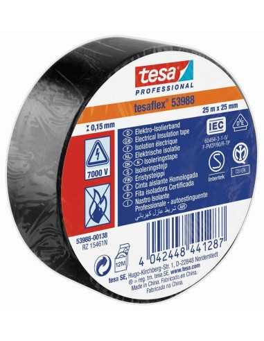 Cinta Aislante TESA Negra 25MtX25mm