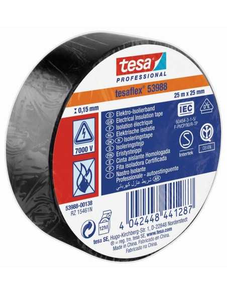 Cinta Aislante TESA Negra 25MtX25mm