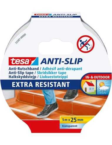CINTA ANTIDESLIZANTE 5*25 BLANCA TESA MARCA CONFIANZA