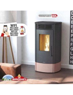Estufa De Pellet BRONPI Trebol Nude Sitema W | Hogar Cahersa