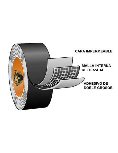 CINTA AMERICANA PLATA 32MX48MM GORILLA