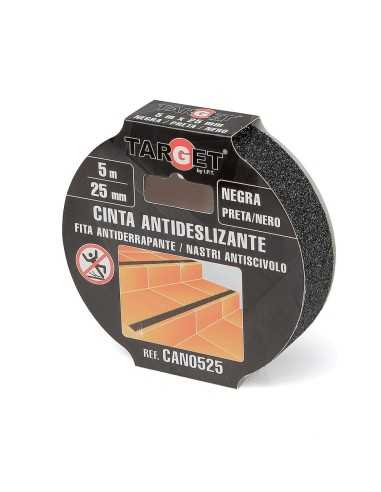 CINTA ANTIDESLIZANTE NEGRA 5MX25MM TARGET