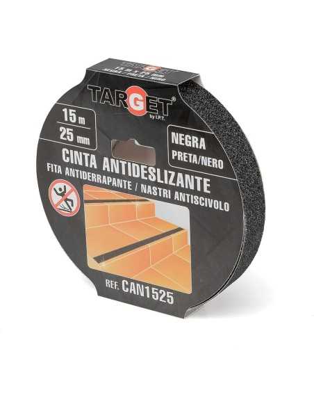 CINTA ANTIDESLIZANTE NEGRA 15X25MM TARGET