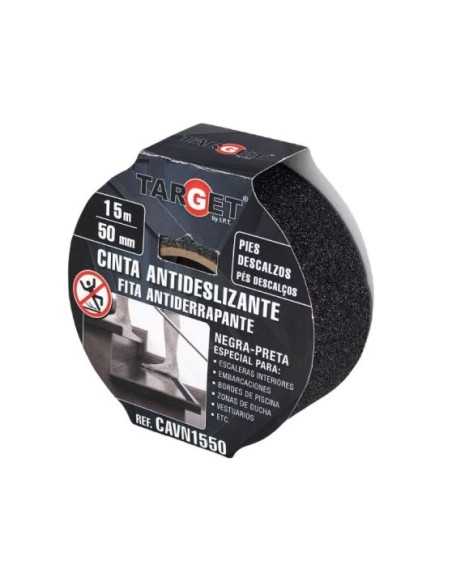 CINTA ANTIDESLIZANTE NEGRA 15X50MM TARGET