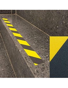 CINTA ANTIDESLiZANTE AMARILLA/NEGRA 10MX50MM TARGET 2