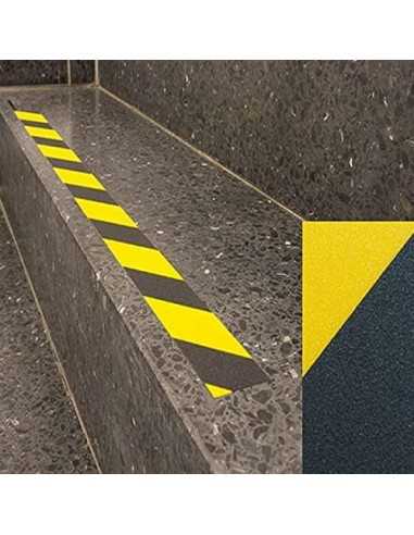 CINTA ANTIDESLiZANTE AMARILLA/NEGRA 10MX50MM TARGET