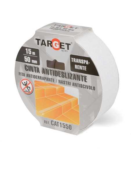 CINTA ANTIDESLIZANTE TRANSPARENTE 15MX50 MM TARGET