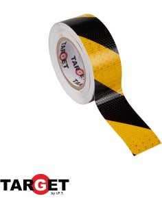 CINTA REFLECTANTE AMARILLA/NEGRA 33 X 50M TARGET 2