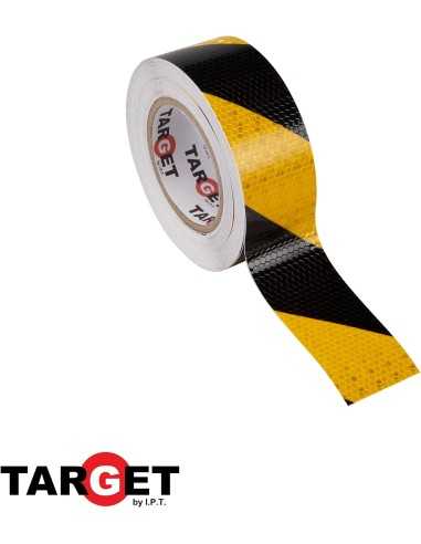 CINTA REFLECTANTE AMARILLA/NEGRA 33 X 50M TARGET