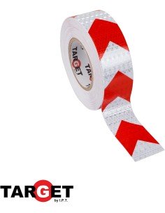 Cinta Reflectante TARGET Roja/Blanca 33 X 50M 2