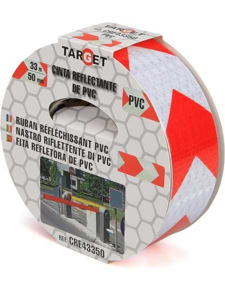 Cinta Reflectante TARGET Roja/Blanca 33 X 50M