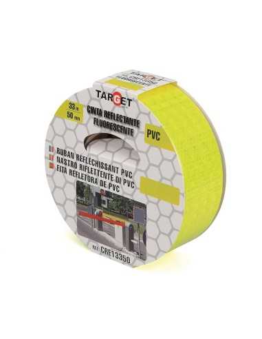 CINTA REFLECTANTE FLUORESCENTE 33 X 50MM TARGET