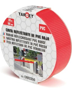 CINTA REFLECTANTE ROJA 33 X 50MM TARGET