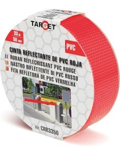 CINTA REFLECTANTE ROJA 33 X 50MM TARGET