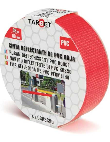 CINTA REFLECTANTE ROJA 33 X 50MM TARGET