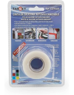 CINTA DE SILICONA TRANSPARENTE VULCANIZADA 3 M X 25 TARGET