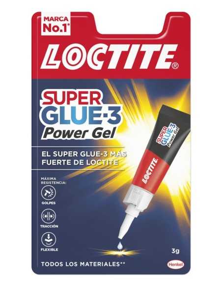 SUPER GLUE-3 POWER GEL 3G 08 EXP DE HENKEL