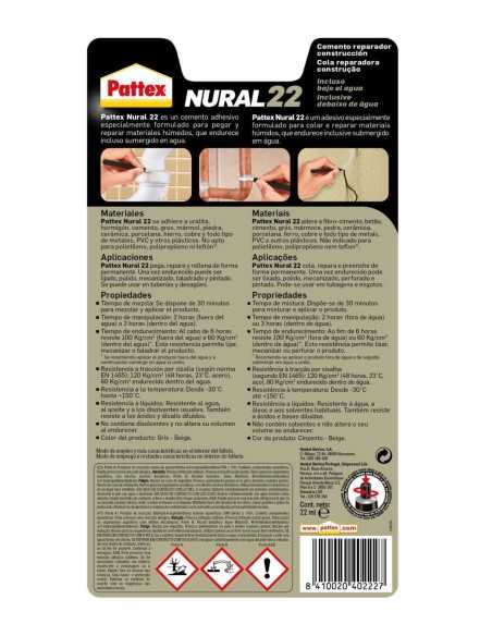 PATTEX NURAL 22-CEMENTO REPARADOR DE OBRA DE HENKEL