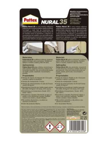 PATTEX NURAL 35-MASILLA RECONSTRUCTORA MATERIAL DE OBRA ( CEYS) DE HENKEL