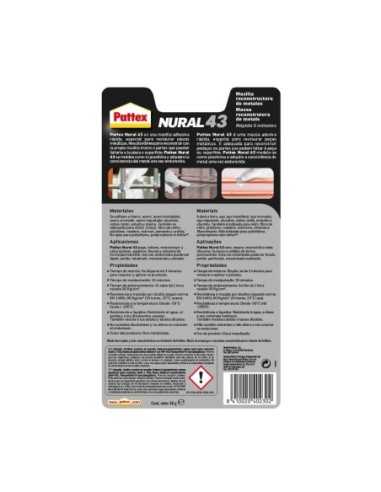 PATTEX NURAL 43-MASILLA RECONSTRUCTORA DE METALES 48GR DE HENKEL