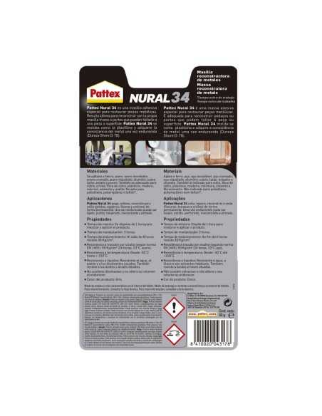 PATTEX NURAL 34- MASILLA RECONST.MET 50GR DE HENKEL