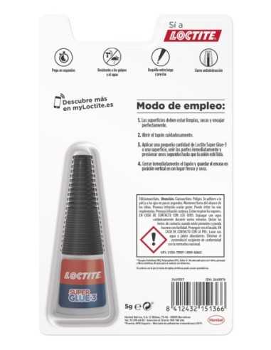 SUPER GLUE PRECISION, 5 GR DE HENKEL