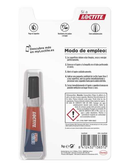 SUPER GLUE Nº 1 LIQUIDO, 3 GR DE HENKEL