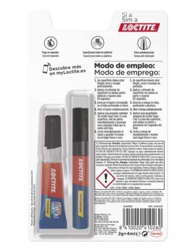 LOCTITE SUPER PLASTICS DE HENKEL