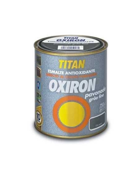 Pintura Esmalte OXIRON TITAN Pavoneado Gris Acero 375ml