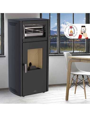 Estufa De Pellet BRONPI Noa 12 Kw Con Horno | Hogar Cahersa