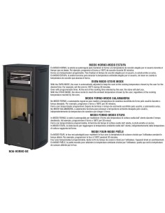 Estufa De Pellet BRONPI Noa 12 Kw Con Horno | Hogar Cahersa 2