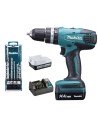 TALADRO COMBINADO 14.4 1.5AH LITIO 30NM + JUEGO DE BROCAS 5 PCS MAKITA