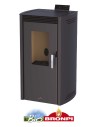 Estufa De Pellet BRONPI Noa 12 Kw Negra BRON | Hogar Cahersa
