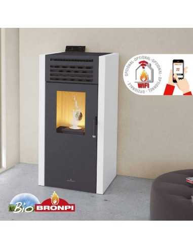 Estufa De Pellet BRONPI Adel 15 Kw Marfil BR | Hogar Cahersa