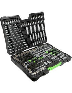 MALETIN DE HERRAMIENTAS DE 216 PIEZAS CON VASOS DE 12 CANTOS - CINCADO | Caja o carro de herramientas ALYCO resistente y funcion