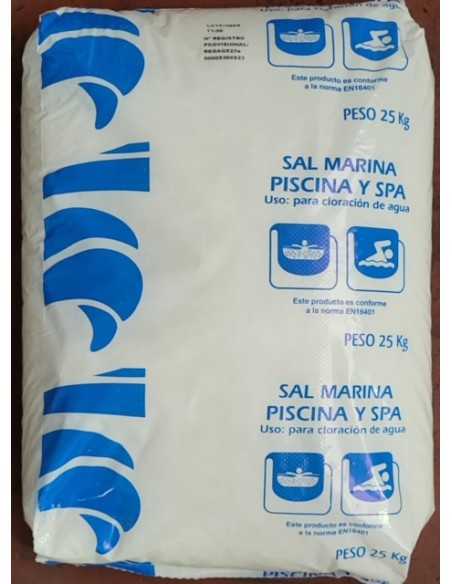 Sal Industrial para piscinas 25kg | Tratamiento eficaz para