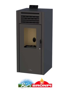 Estufa De Pellet BRONPI Adel 15 Kw Negra BRO | Hogar Cahersa