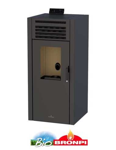 Estufa De Pellet BRONPI Adel 15 Kw Negra BRO | Hogar Cahersa