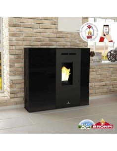 Estufa De Pellet BRONPI Lupe 9 Kw Extraplana | Hogar Cahersa