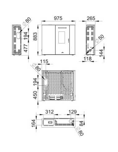 Estufa De Pellet BRONPI Lupe 9 Kw Extraplana | Hogar Cahersa